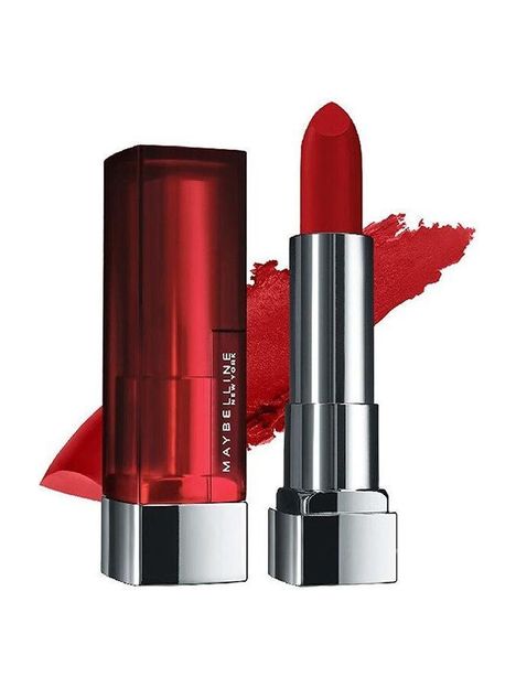 MAYBELLINE NEW YORK Color Sensational Creamy Matte Lipstick(634 Bold Crimson, 3.9 g)