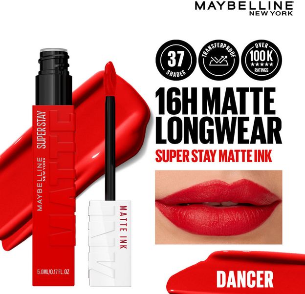MAYBELLINE NEW YORK Matte Ink Liquid Lipstick(Dancer, 5 ml)