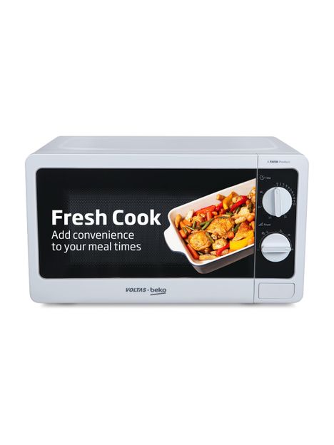Voltas Beko 20 L 700 W Smart Solo Microwave Oven(MS20MPW10, White)