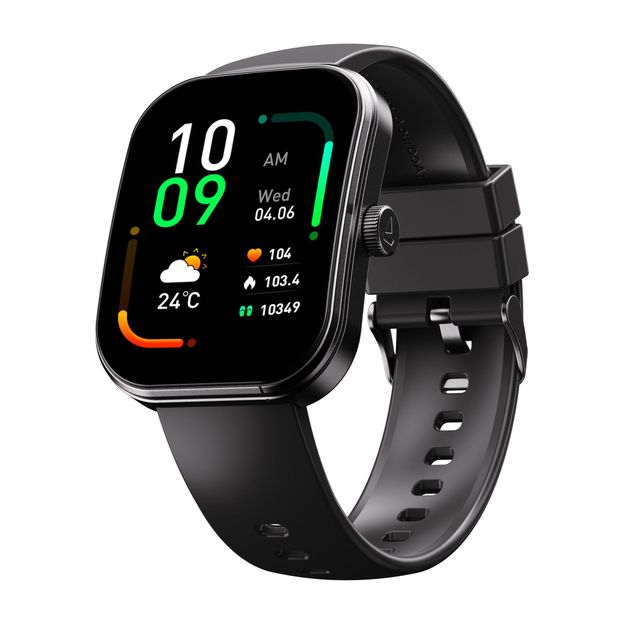 boAt Wave Sigma 3 Curv, 2.01" Immersive Curved Display, Metal Finish, IP68 Smartwatch(Active Black Strap, One size)
