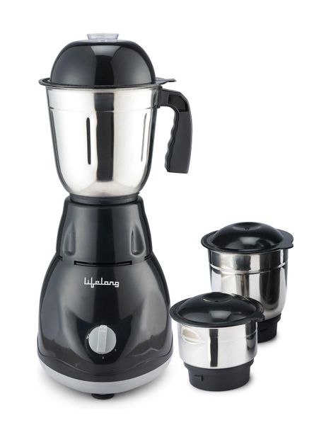 Lifelong Power Pro 500 W Mixer Grinder(LLMG23 | 3 Jars | Black)