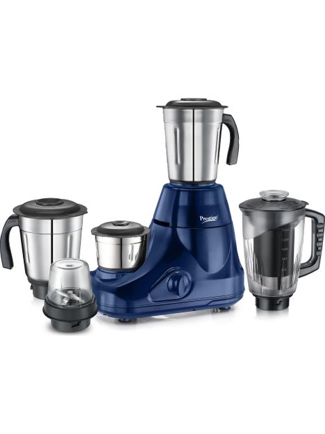 Prestige 43172 750 W Juicer Mixer Grinder(Astra Stainless Steel Jars - 3U, Juicer Jar-1U & Mix-O-Keep Jar - 1U | 5 Jars | Blue, Black)
