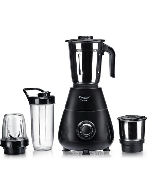 Prestige 43171 500 W Mixer Grinder(Apex Blendo 2 Full Size Stainless Steel Jar|2 Nutri-Blend Jar | 4 Jars | Black)