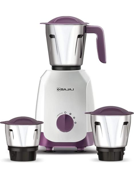 BAJAJ Ninja Series Carve 750 W Mixer Grinder(Ninja Series Carve | 3 Jars | White & Purple)