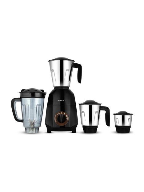 BAJAJ Rex Dlx Ninja Series 750 W Juicer Mixer Grinder(410643 | 4 Jars | Black/Brown)