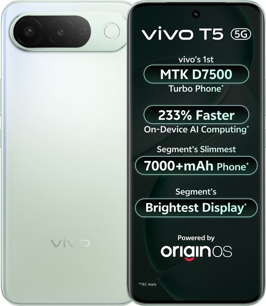 vivo T5 5G (Silver Green, 256 GB)(8 GB RAM)
