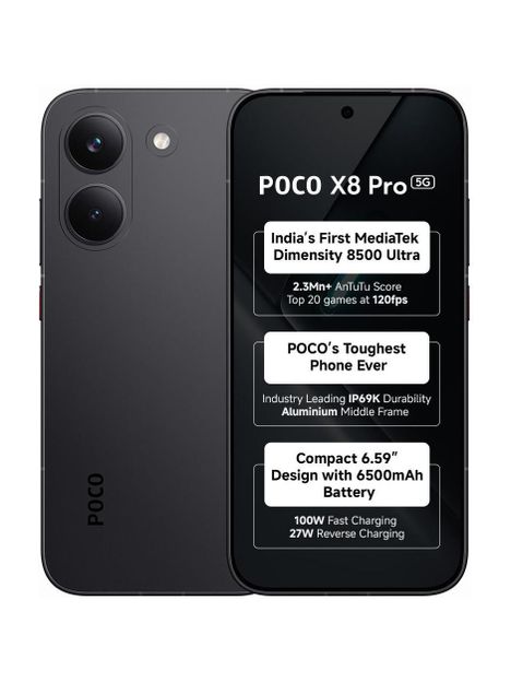 POCO X8 Pro (Black, 256 GB)(8 GB RAM)