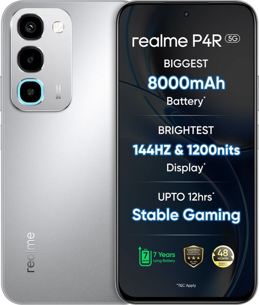 realme P4R 5G (Silver Glare, 64 GB)(4 GB RAM)