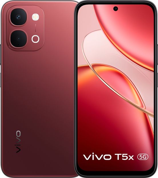 vivo T5x 5G (Flame Red, 128 GB)(6 GB RAM)