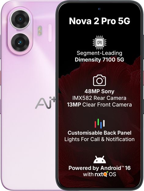 Ai+ Nova 2 Pro 5G (Purple, 128 GB)(8 GB RAM)
