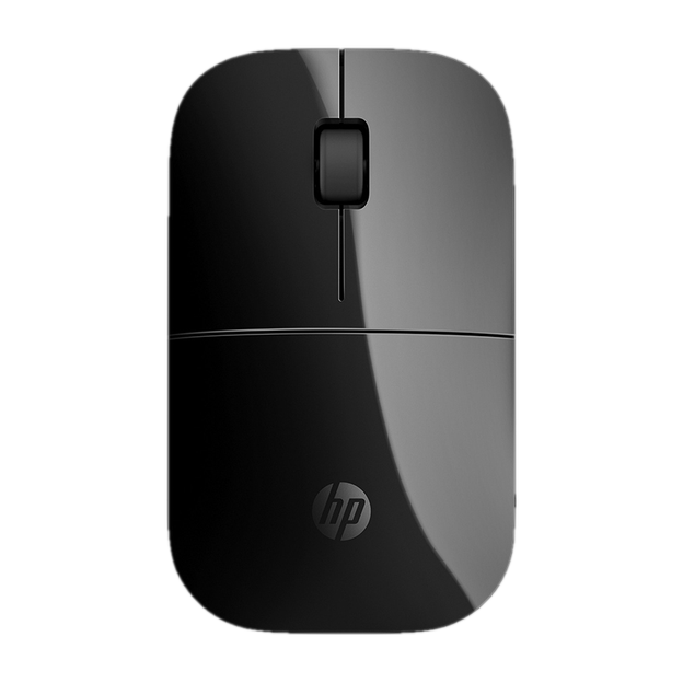 HP Z3700 Ambidextrous Optical Mouse with 1200 DPI, Up to 16 Months Battery Life, Ultra-Slim Low-Profile Design(2.4GHz Wireless, Black)