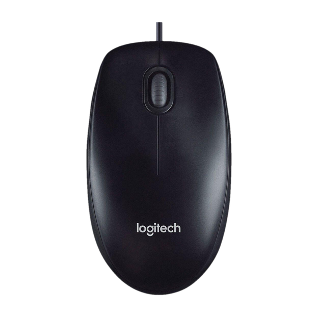Logitech M90 / 1000 DPI Optical Tracking, Ambidextrous Wired Ambidextrous Optical Mouse(USB 2.0, Black)