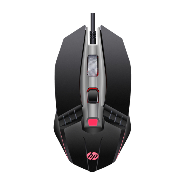 HP M270 Wired Ambidextrous Optical Gaming Mouse with Upto 2400 DPI, 6 Buttons with DPI Switch, 4-Color Breathing LED Light, Metal Scroll Wheel, 3 Million Click Durability, 1.5m Cable(USB 3.0, Black)