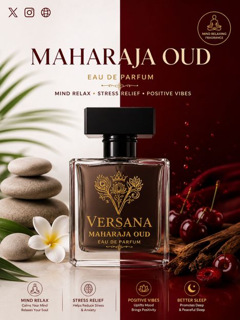 VERSANA Maharaja Oud Rich Oud Fragrance | Mind Relaxing Eau De Parfum Eau de Parfum - 100 ml(For Men)