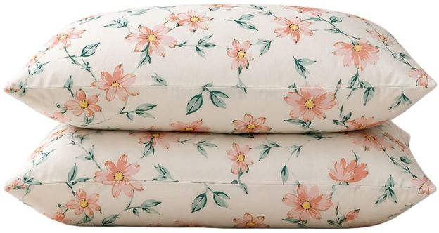 Sifflex Polyester Fibre Sleeping Pillow Pack of 2 Floral Luxury(Multicolor)