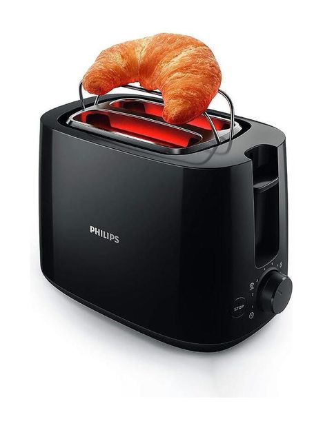 PHILIPS by Philips HD2583/90 600 W Pop Up Toaster(Black)