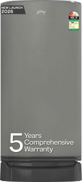 Godrej 183 L Direct Cool Single Door 2 Star Refrigerator(Steel Grey, RD R190BN TRF ST GR)