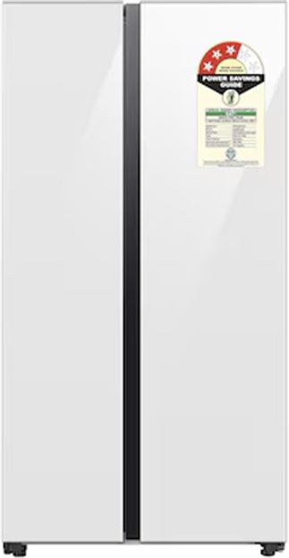 Samsung 653 L Frost Free Side by Side 3 Star Convertible Refrigerator(Clean White, RS76CB81A312HL)