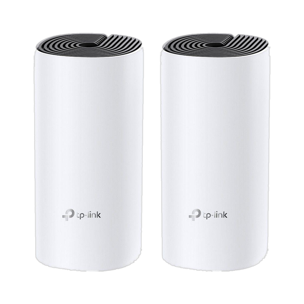 TP-Link Deco M4 (2-Pack) Mesh Router 2.4 GHz, 5 GHz 1200 Mbps Wifi Speed Dual Band Internal Antenna Ethernet (Cable Broadband)(White)