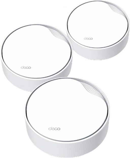 TP-Link Deco X50-PoE AX3000 Whole Home Mesh WiFi 6 System with PoE Router Mesh Router 2.4 GHz, 5 GHz 3000 Mbps Wifi Speed Dual Band Internal Antenna Ethernet (Cable Broadband)(White)
