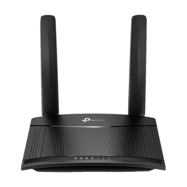 TP-Link TL-MR100 4G Router 2.4 GHz 300 Mbps Wifi Speed Single Band External Antenna Ethernet (Cable Broadband), MiFi (Sim Based)(Black)