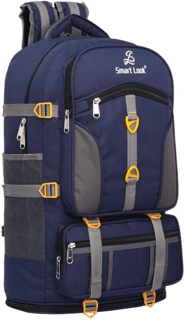 Smartlook Travel for Outdoor Sport HikiIng bag blue Waterproof Backpack (Blue, 70 L) Waterproof Backpack(Dark Blue, 75 L)