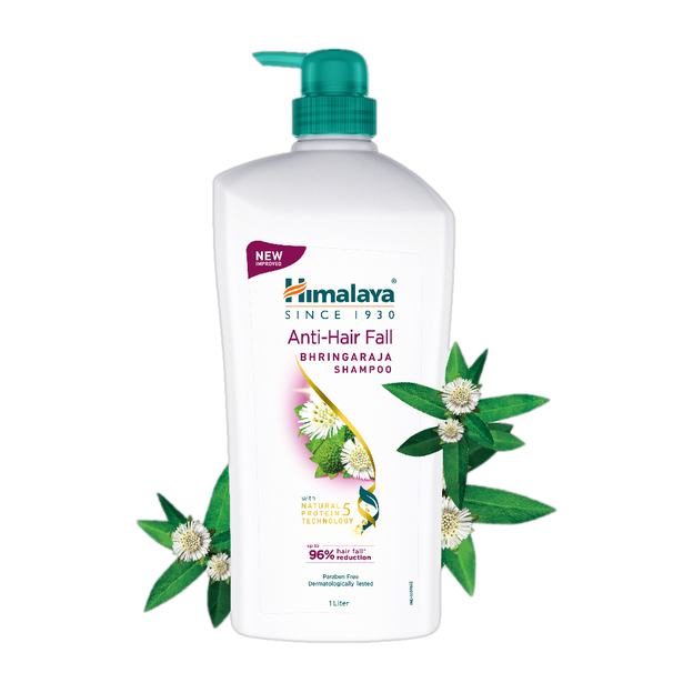 HIMALAYA Anti-Hair Fall Bhringaraja Shampoo (1L) + Anti-Hair Fall Shampoo (80ml) Free(1 L)