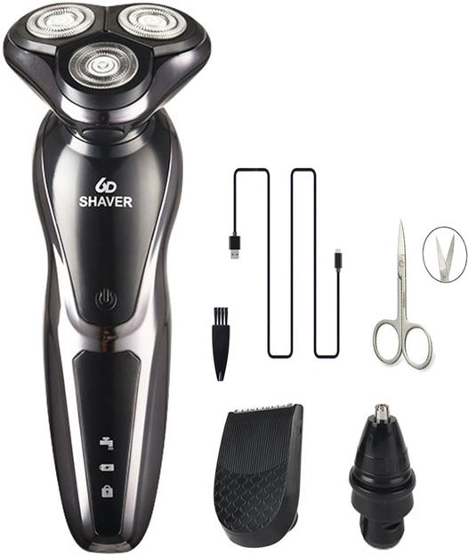 Retails Infinity Multifunctional Rechargeable 3 in 1 Electric Shaver with LED Display Shaver For Men(Black)
