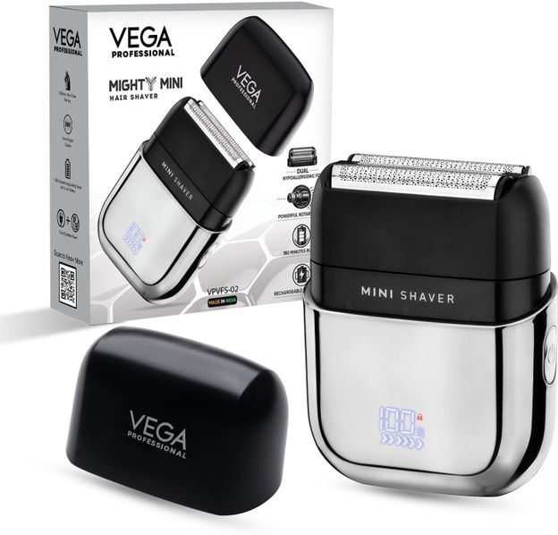 Vega Professional VPVFS-02 Shaver For Men(Black Chrome)