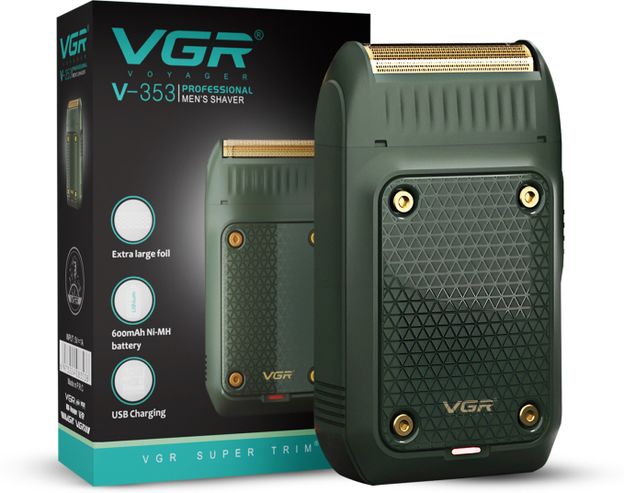 VGR V-353 Professional Shaver Electric Ultra Thin Shaver Rechargeable Razor Shaver For Men(Green)