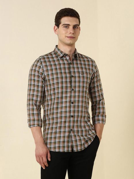 Allen Solly Men Checkered Casual Multicolor Shirt