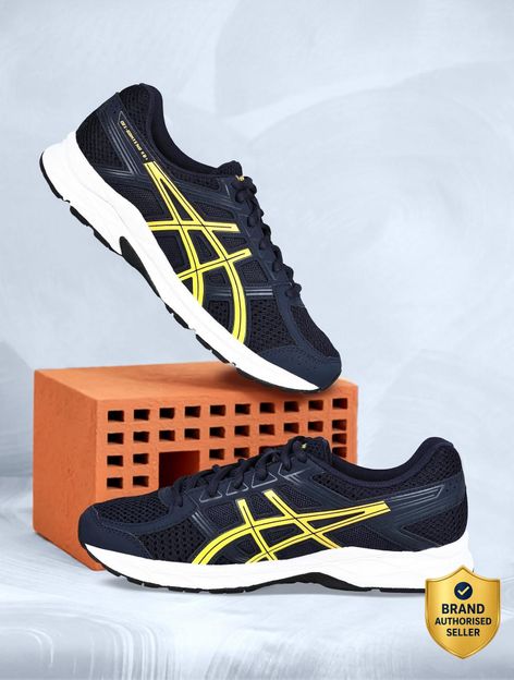 Asics GEL-CONTEND 4B+ Running Shoes For Men(Blue , 7)