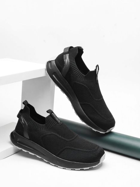 asian Wind Pro-11 Walking Shoes for Men | Lightweight, Memory Foam Cushion Sole Mocassin For Men(Black , 6)