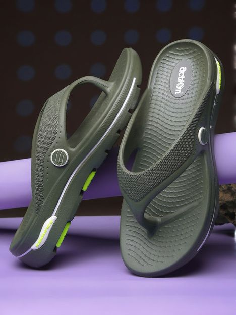 action Men ONTM-35 Flip Flops(Olive , 10)