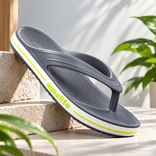 Aqualite Men Slippers(Grey , 9)