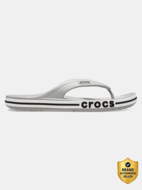 CROCS Unisex Flip Flops(Grey , 10)