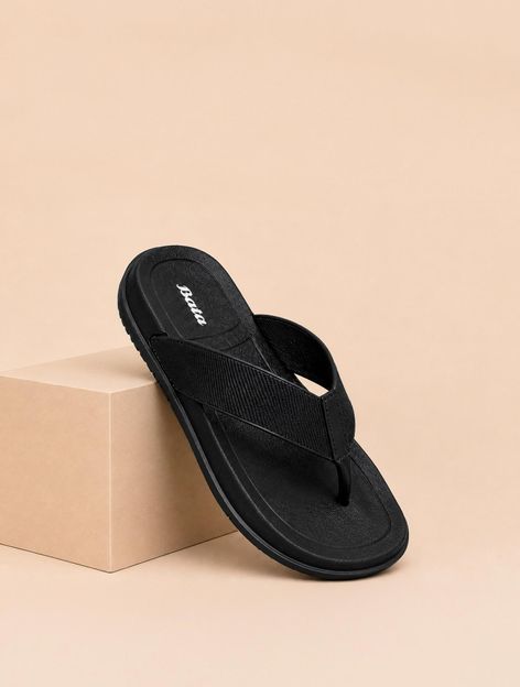 Bata Men Slippers(Black , 7)