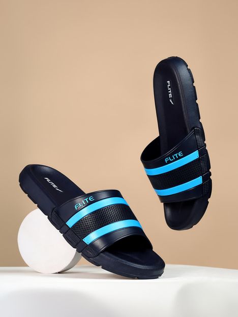 FLITE Men Slippers(Blue , 6)