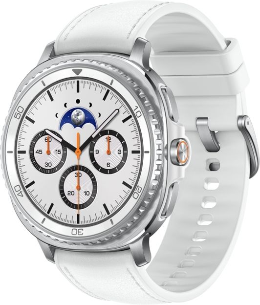 Samsung Galaxy Watch8 Classic (46mm, LTE)(White Strap, Large)