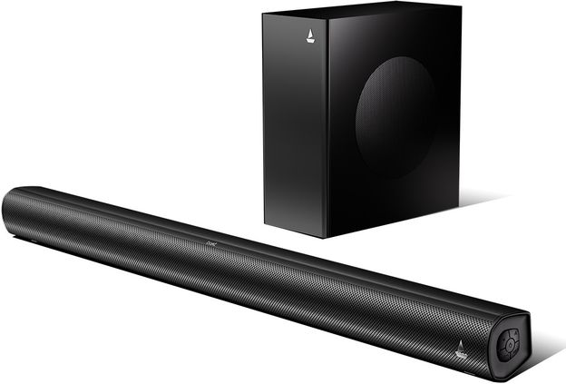 boAt Aavante 2.1 1200 120 W Bluetooth Soundbar(Premium Black, 2.1 Channel)