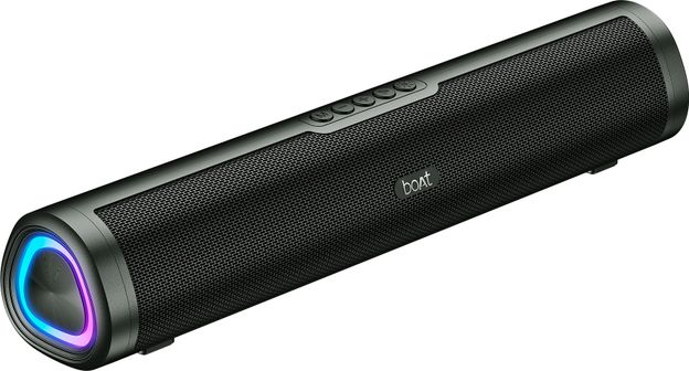 boAt 2.0 150, RGB LEDs, 5 Hrs Battery, TWS Feature 16 W Bluetooth Speaker(Premium Black, 2.0 Channel)