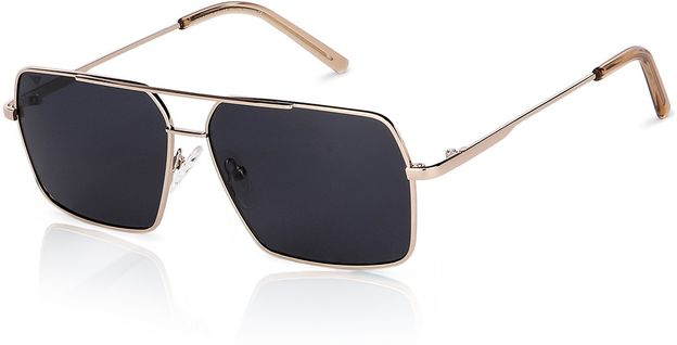 VINCENT CHASE by Lenskart Rectangular Sunglasses(For Men & Women, Grey)