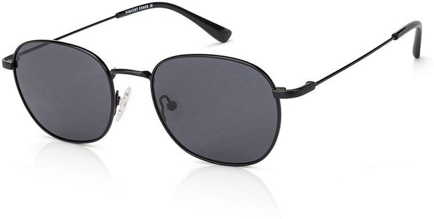 VINCENT CHASE by Lenskart Round Sunglasses(For Men & Women, Grey)
