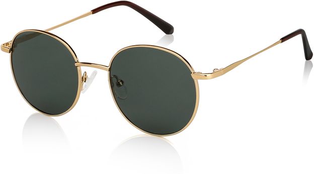VINCENT CHASE by Lenskart Round Sunglasses(For Men & Women, Green)