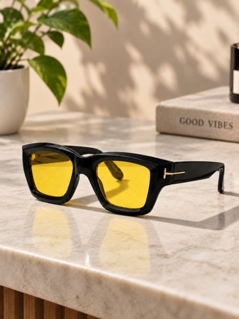 Dannilo Wayfarer Sunglasses(For Men & Women, Yellow)