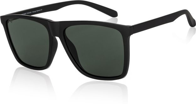 VINCENT CHASE by Lenskart Retro Square Sunglasses(For Men & Women, Black)