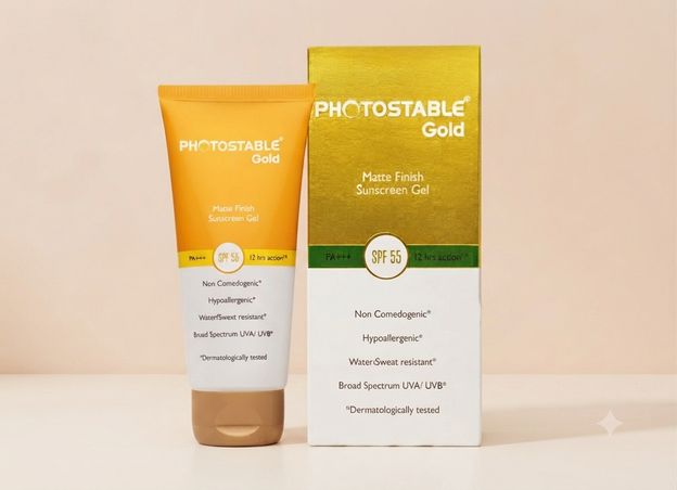 PHPTOSTABLE Sunscreen - SPF 55+ PA++++ Sunscreen - SPF 55 PA+++ SunPharma Gold Sunscreen, SPF 55 & PA+++, 12-Hour(50 g)