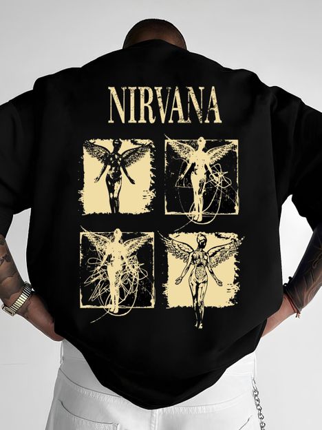 HADAR Printed Men Round Neck Black T-Shirt