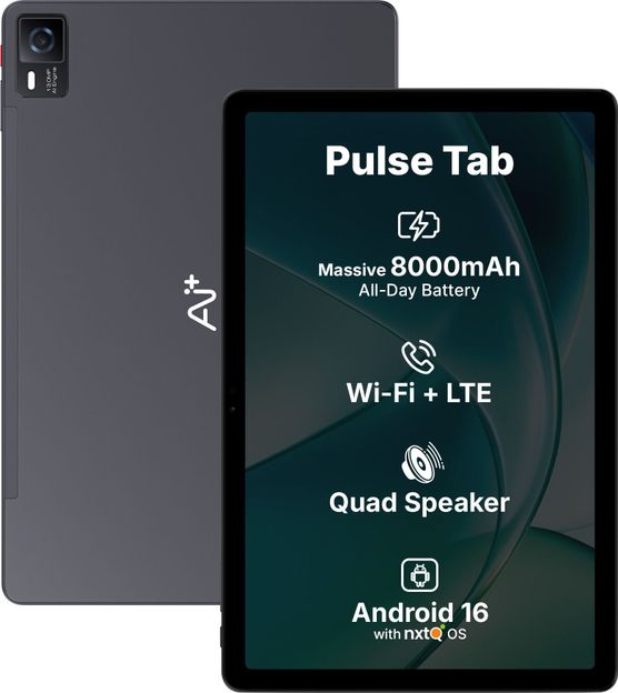 Ai+ PulseTab 6 GB RAM 128 GB ROM 10.95 inch with Wi-Fi+4G Gaming MediaTek Helio G88 Octa Core Tablet (Dark Blue)