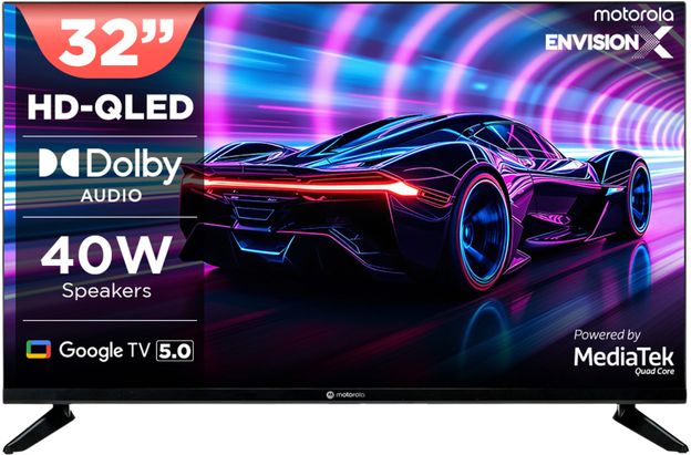 MOTOROLA 80 cm (32 inch) QLED HD Ready Smart Google TV(32HDGQMDDAQ)